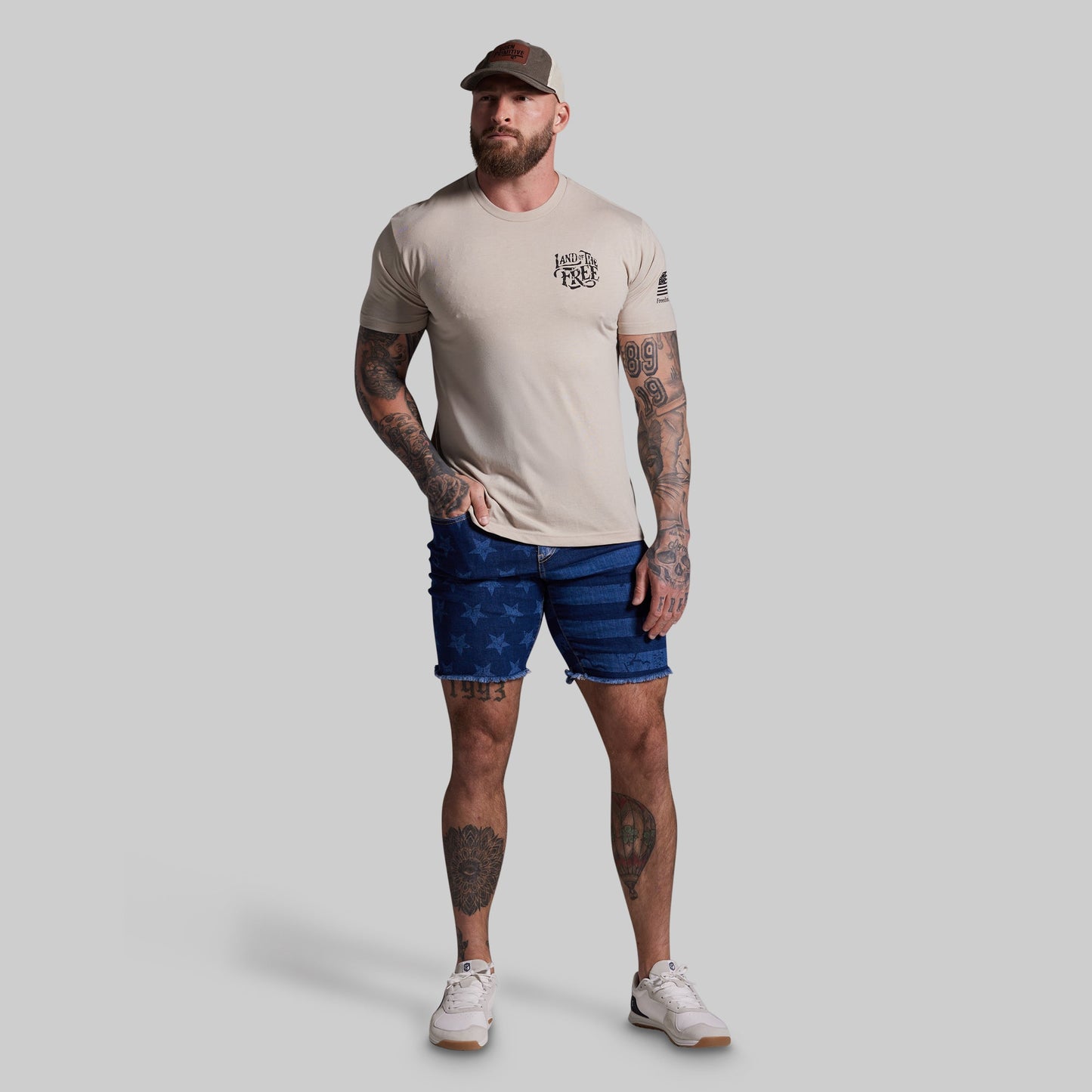 Land of the Free Tee (Tan)
