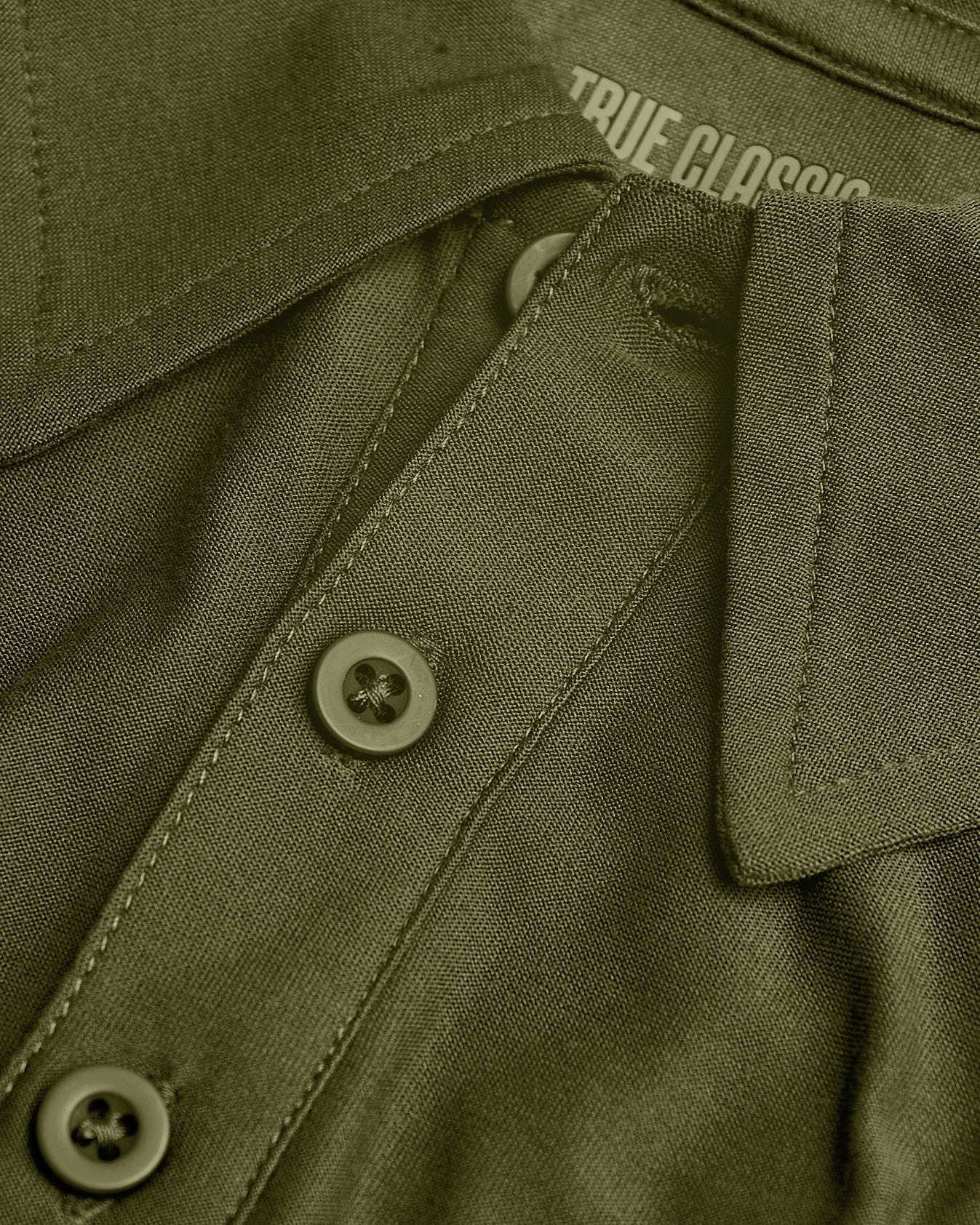 Military Green Short Sleeve Tall Active Polo