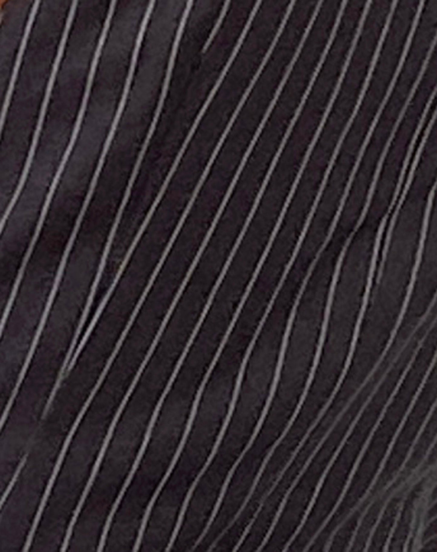 Canta Tailored Vest Top in Dark Grey Pinstripe