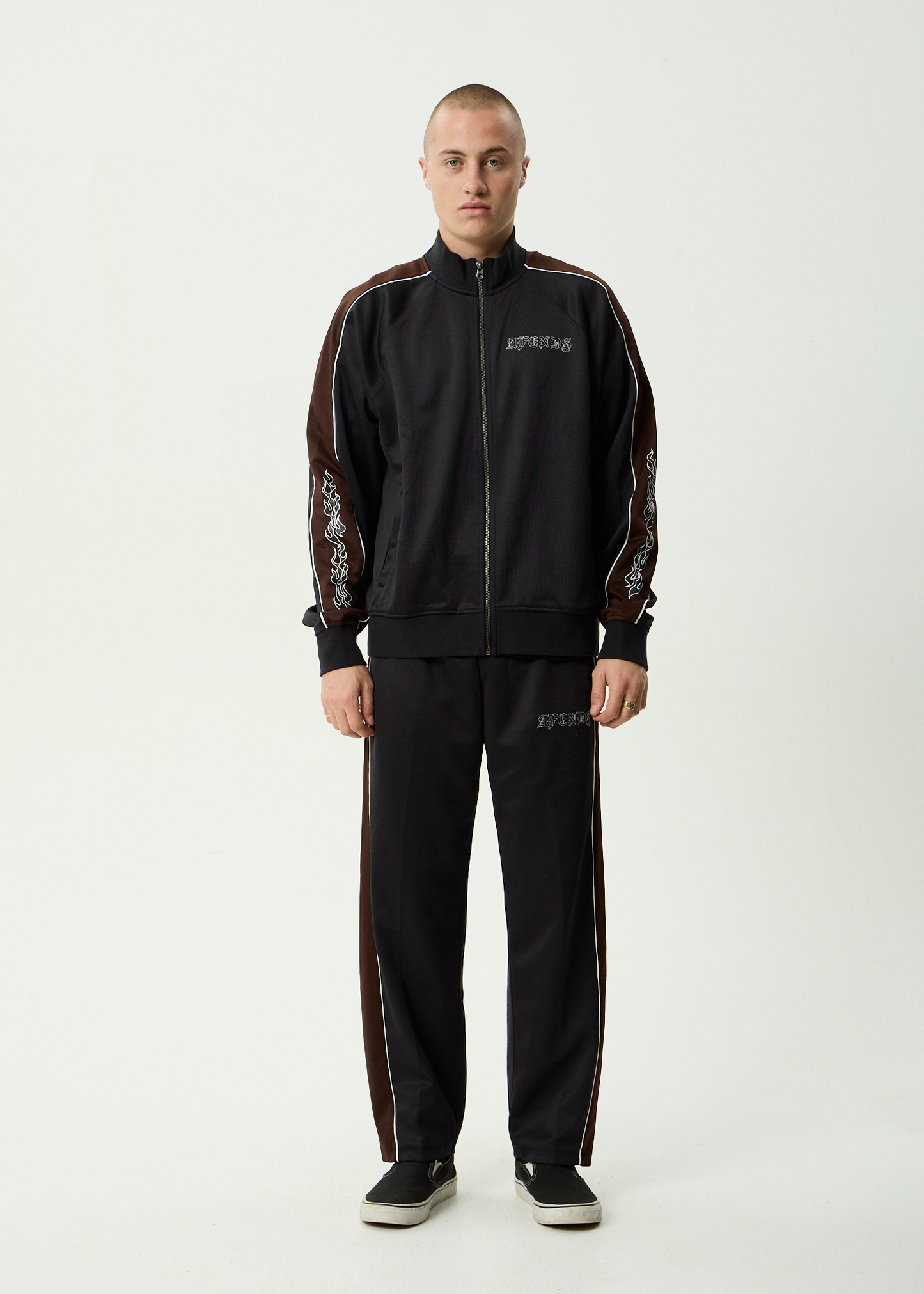 AFENDS Mens Machine - Track Pant - Black