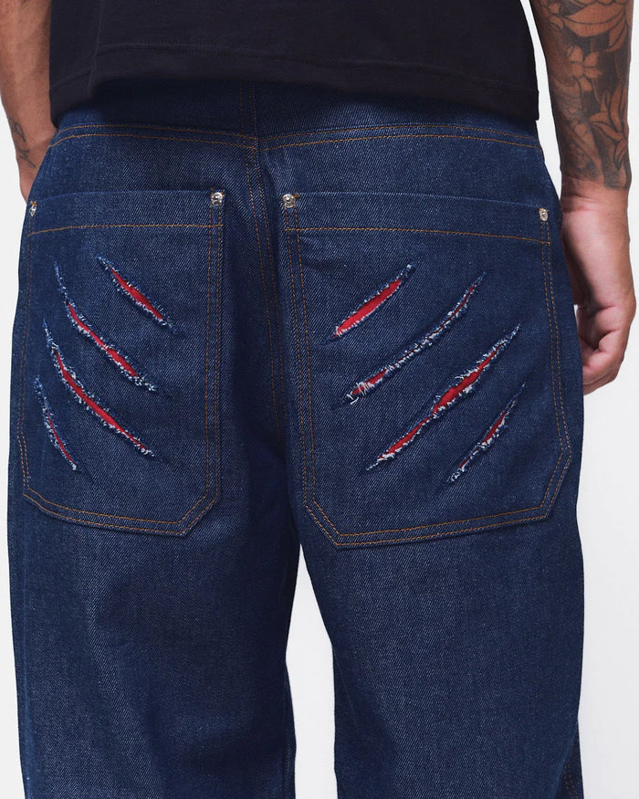 CALÇA JEANS RASGO DENTE DE SABRE - Four Street