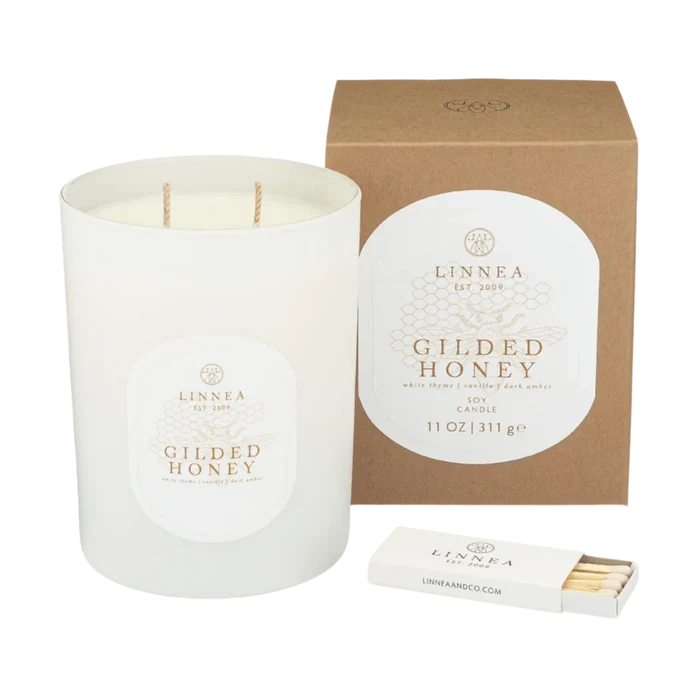 Gilded Honey Large 2-Wick Candle