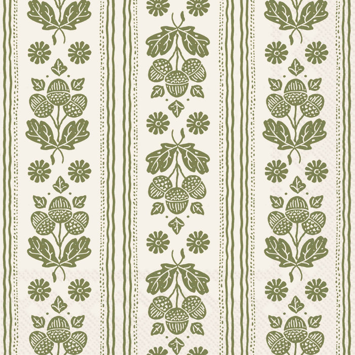 Green Autumn Wallpaper Luncheon Napkins Set of 20