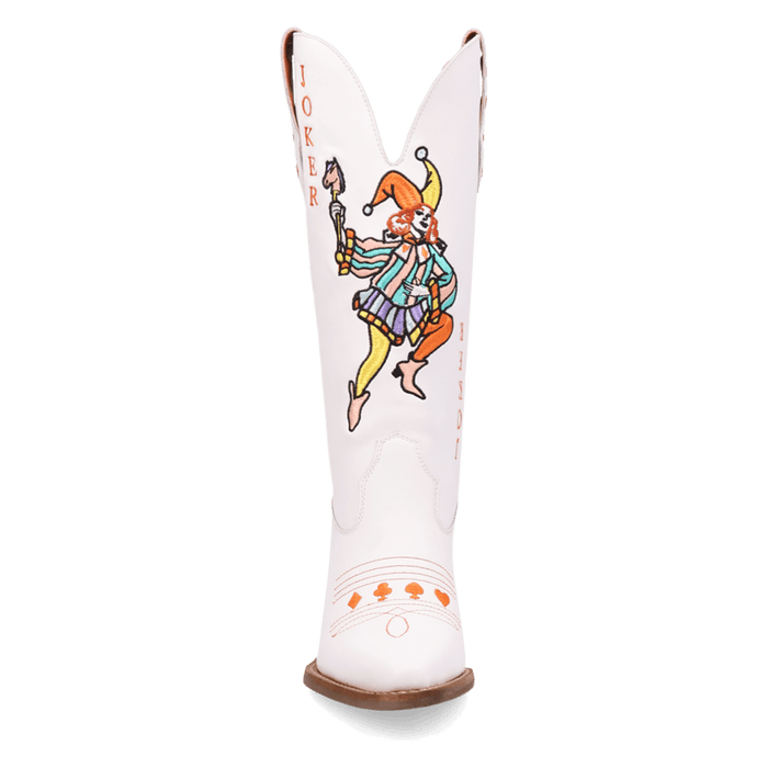 PRODUCT SHOT JOKER LEATHER BOOT AT FRONT ANGLE