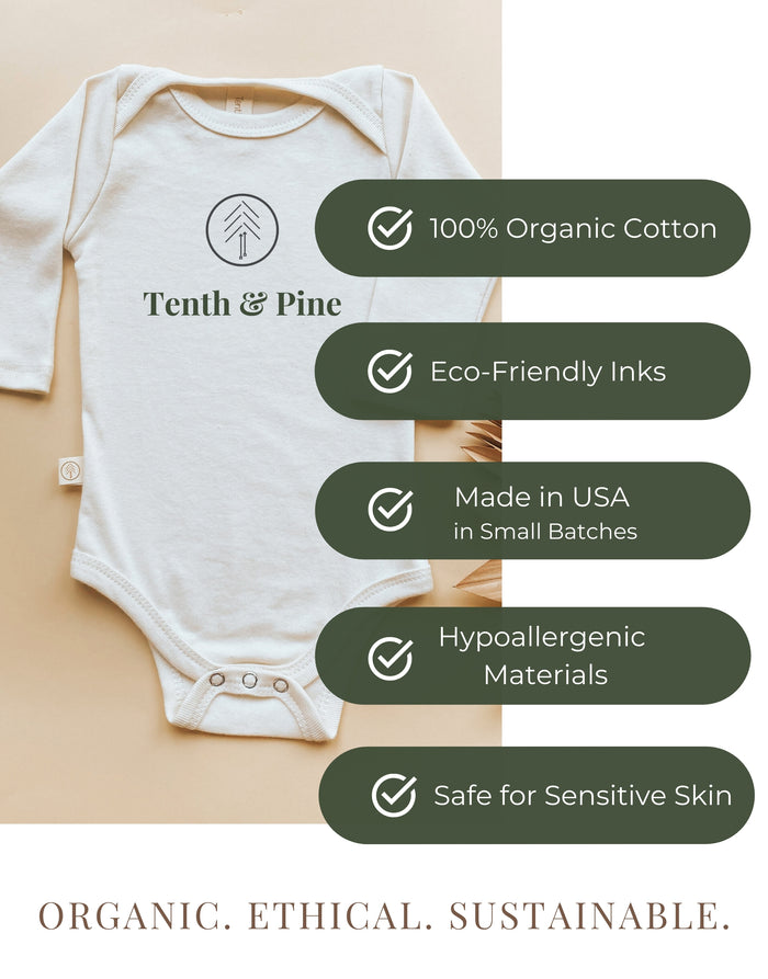 Love You So Mush Organic Bodysuit Long Sleeve