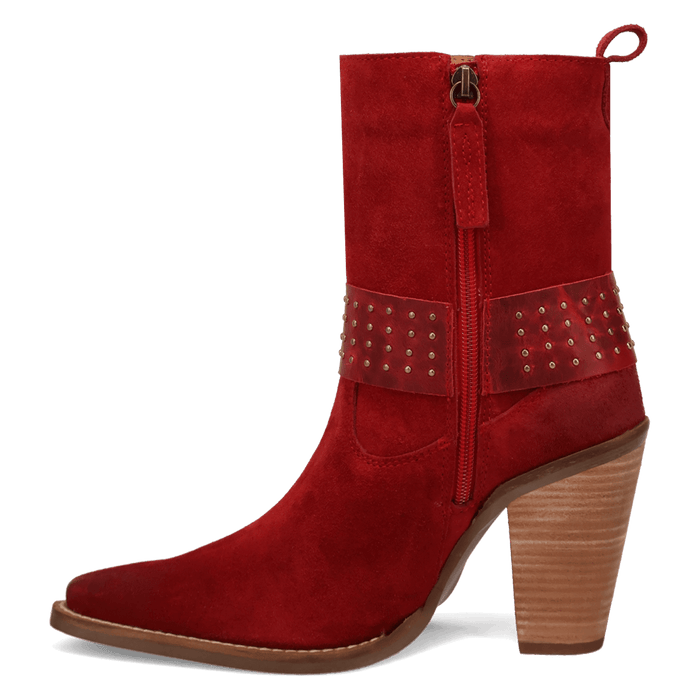 PRODUCT SHOT SONGBIRD SUEDE BOOT AT 135 DEGREE OUTSIDE ANGLE