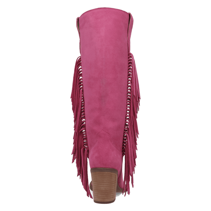 PRODUCT SHOT TWISTER LEATHER BOOT AT 180 DEGREE BACK ANGLE