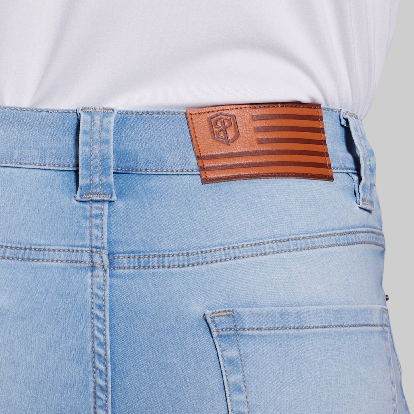 FLEX Stretchy Jort 6" (Light Fade Wash)