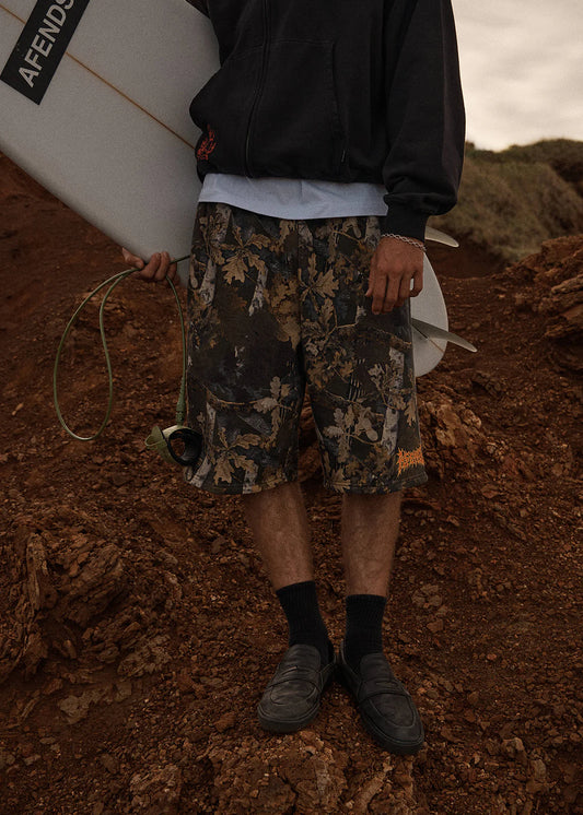 AFENDS Mens Find Me - Fleece Short 18" - Find Me