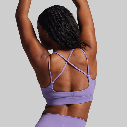 Exhale Sports Bra (Soft Grape)