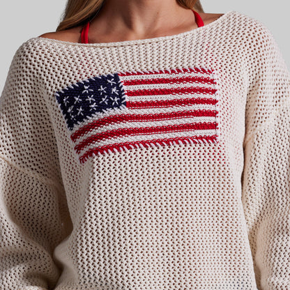 All American Sweater (Ivory)
