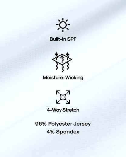 All White Active Crew Neck 6-Pack