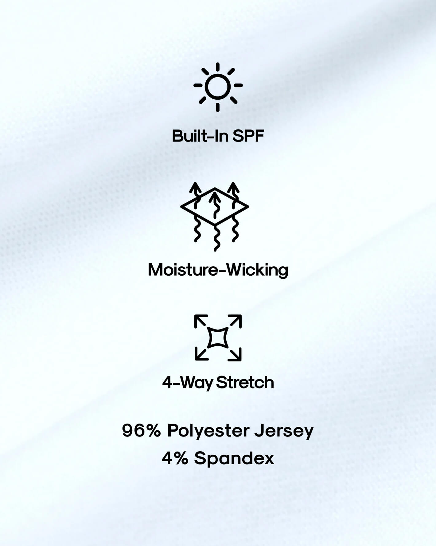 White Active Crew Neck Tee