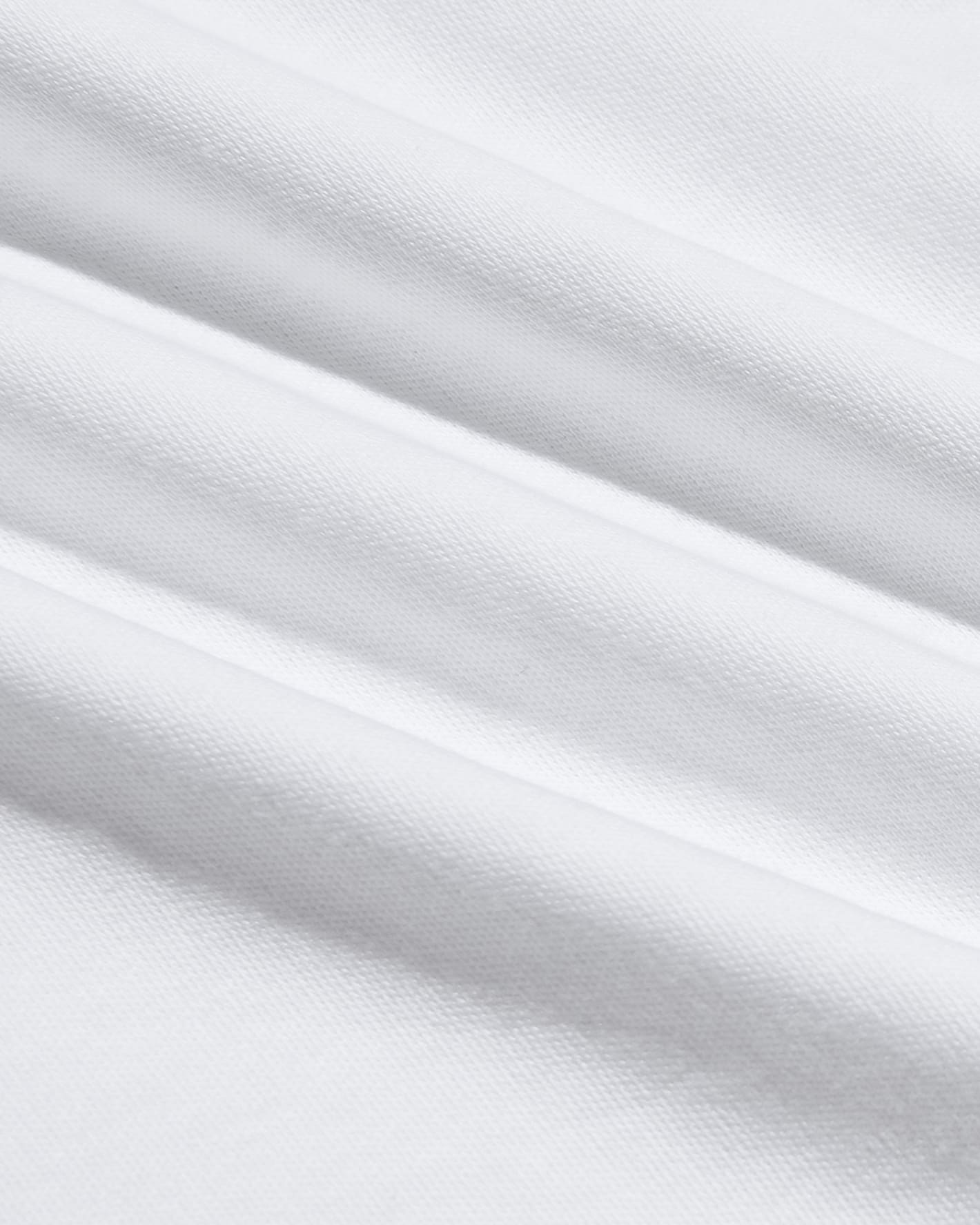 White Tall Pima Cotton Blend Crew