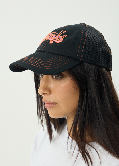 AFENDS Mens Splash - Six Panel Mesh Cap - Black