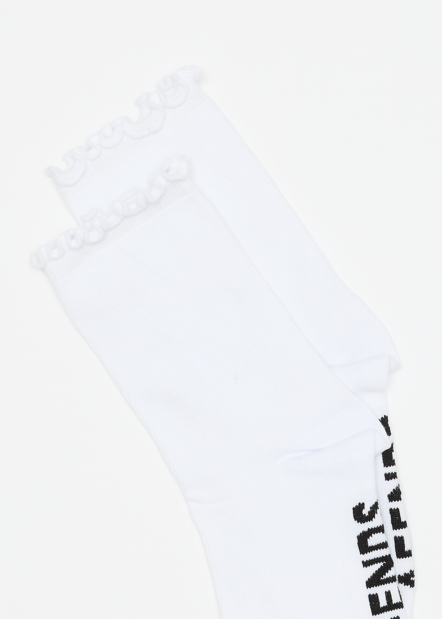 AFENDS Womens Frill Seeker - Socks Two Pack - Pink / White