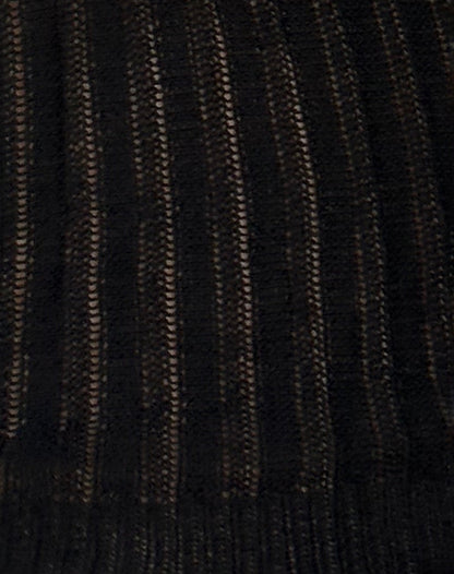 Alessia Vest Top in Wide Rib Knit Black