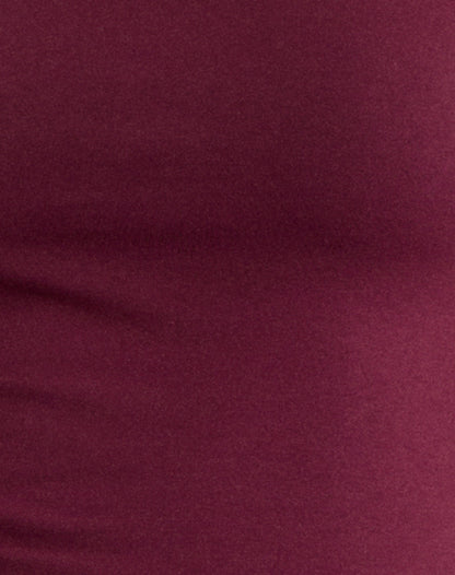 Amabon Long Sleeve Top in Burgundy
