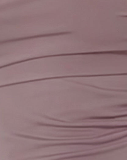 Andi Long Sleeve Bardot Top in Slinky Mauve