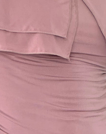 Annia Ruffle Bardot Soft Touch Top in Pink