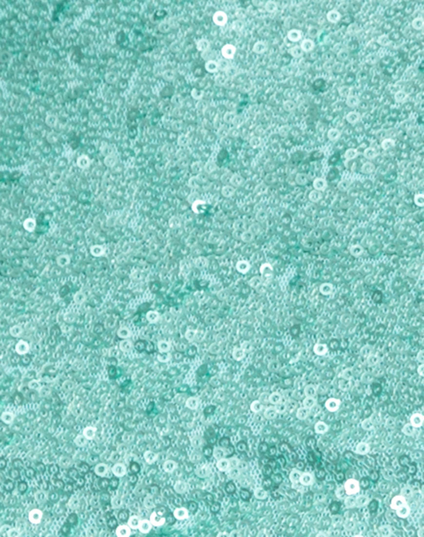 Athena Top in Peppermint Mini Sequin