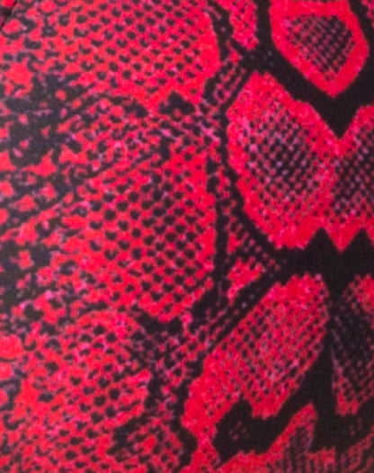Ava Bikini Top in Red Snake