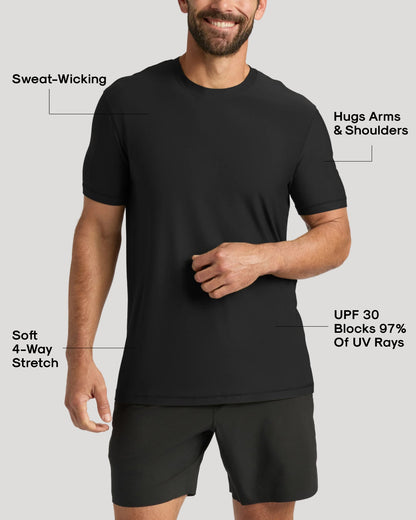 Black & White Active Crew 10-Pack
