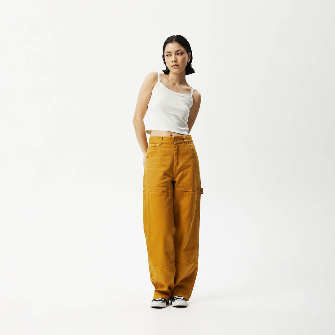 AFENDS Womens Taylor - Rib Singlet - Off White