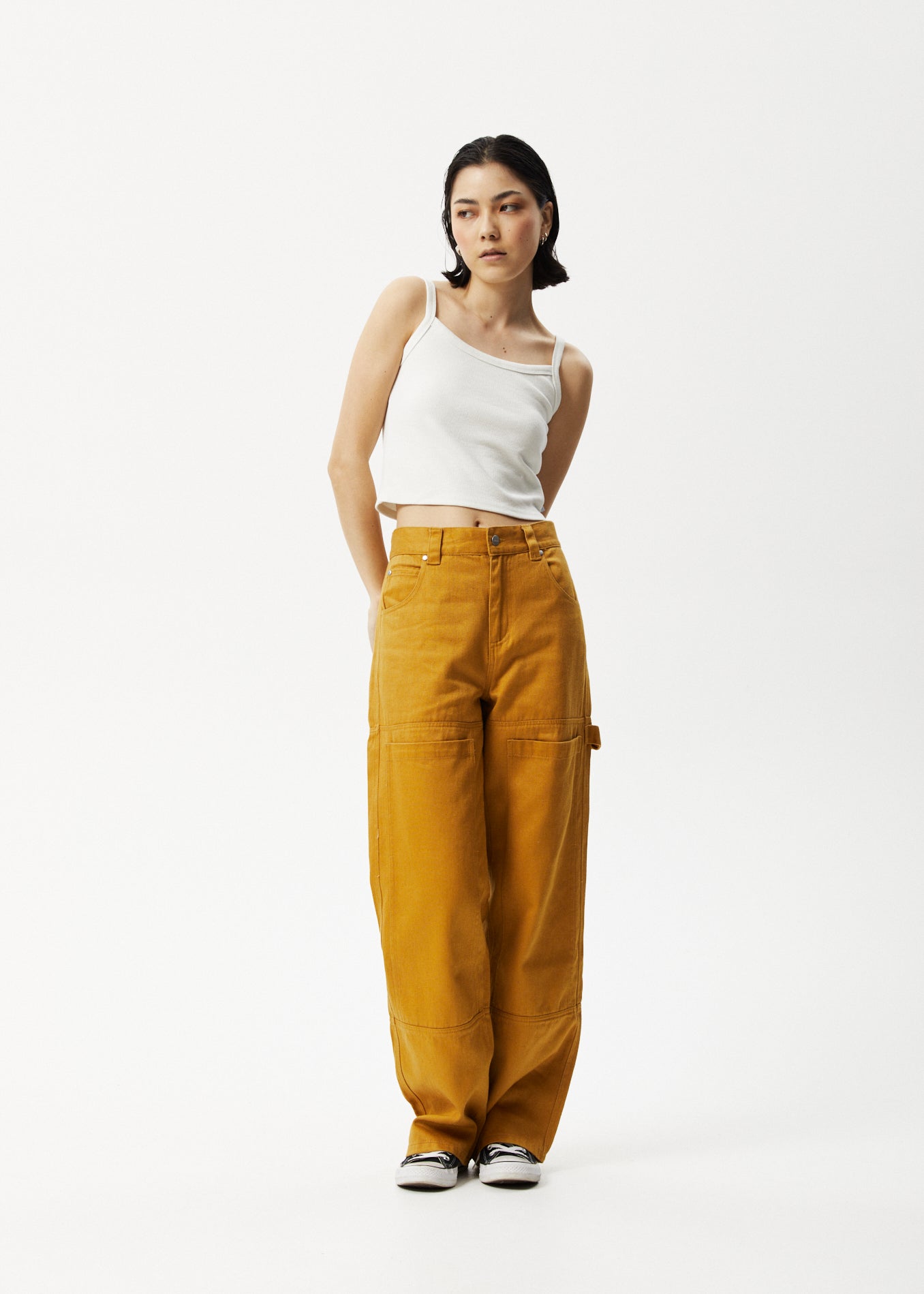 AFENDS Womens Taylor - Rib Singlet - Off White