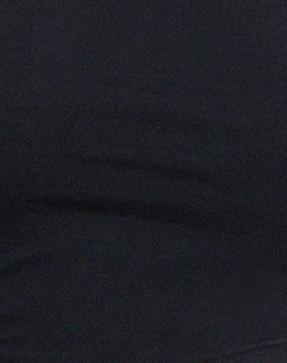 Baylee Crop Top in Lycra Black