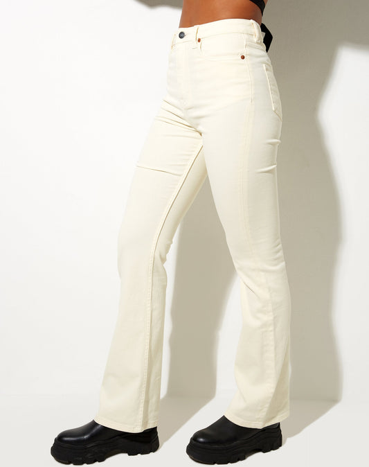 Bootleg Jeans in Buttermilk