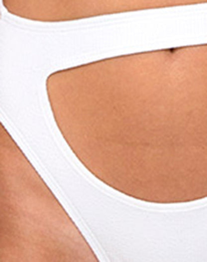 Bound Bikini Bottom in White