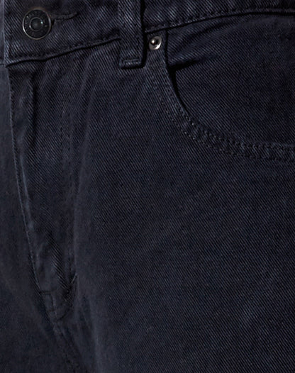 Boyfriend Jean in Black Wash