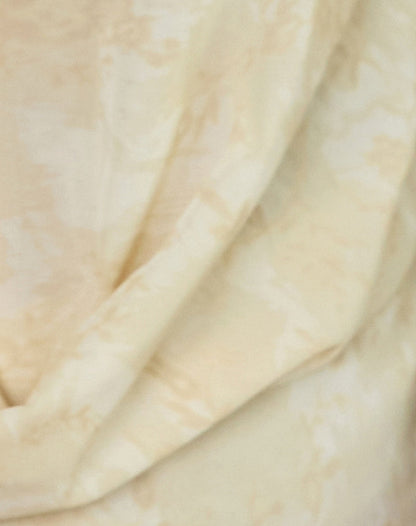 Bujau Plunge Cowl Neck Top in Smudge Floral Yellow