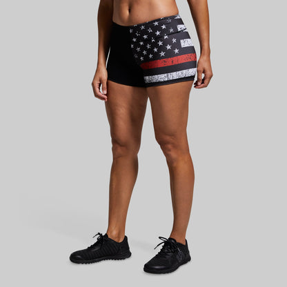 Double Take Original Booty Short (Thin Red Line)