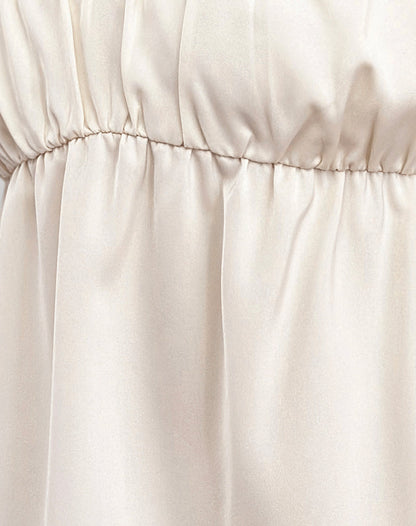 Camden Longline Cami Top in Satin Ivory