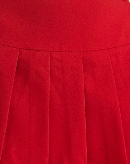 Casini Mini Skirt in Soft Tailoring Red