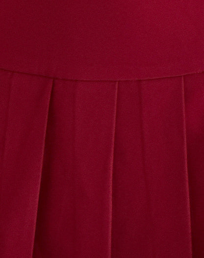 Casini Mini Skirt in Soft Tailoring Burgundy