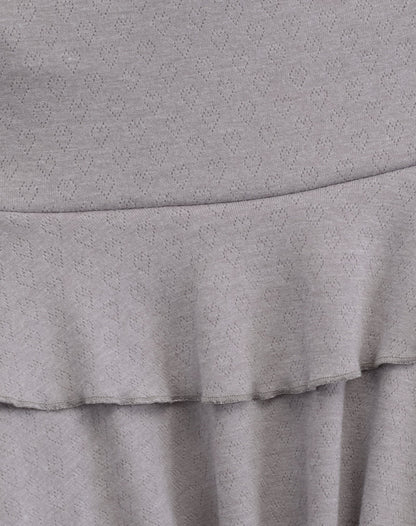 Chile Mini Skirt in Pointelle Brown