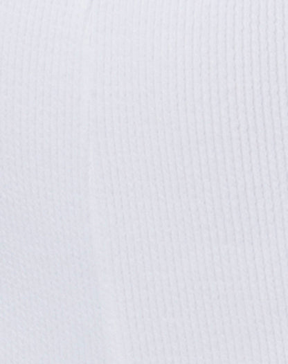 Bike Short in Mini Rib White