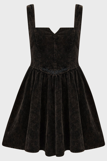 Elderroot Mini Dress [BROWN]