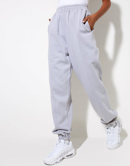 Bamal Jogger in Lunar Rock with Motel Work Clothing Label Embro