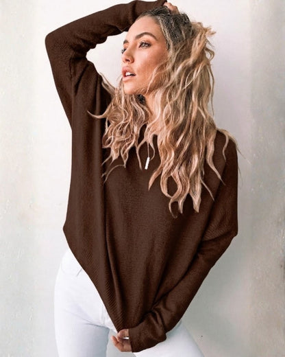 Joansy Knit - Chocolate | Women's Ribbed Knit Jumper