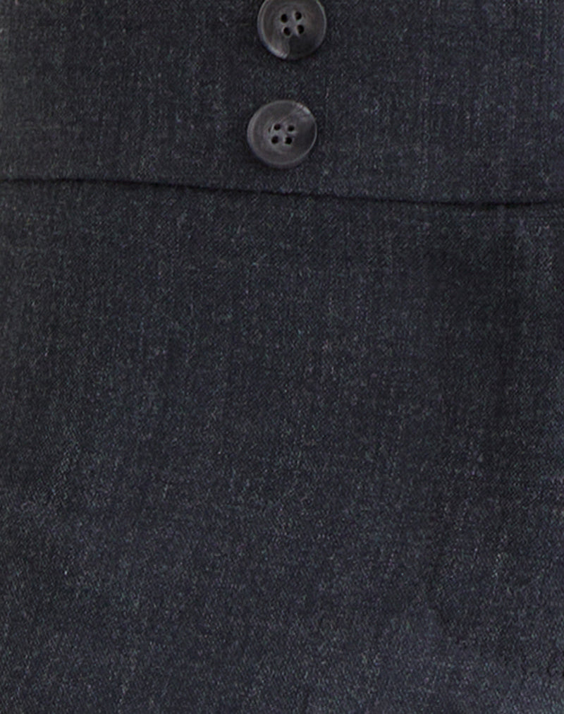 Arisyo Wide Leg Trouser in Tailoring Grey Blue