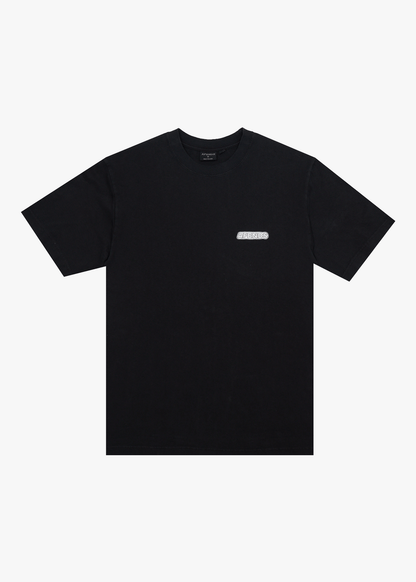 AFENDS Mens X-Ray - Retro Tee - Stone Black