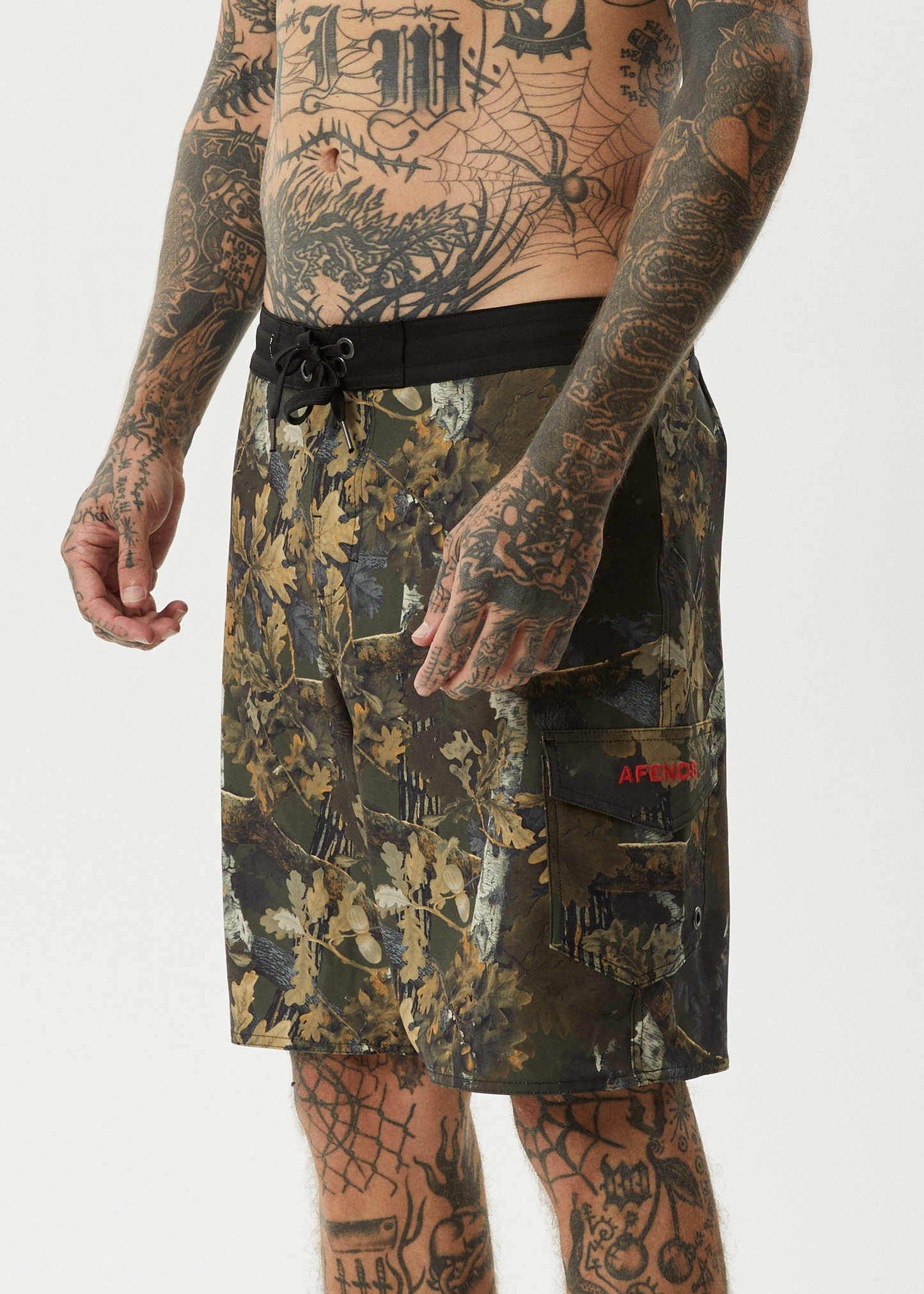 AFENDS Mens Find Me - Surf Related Boardshort 20" - Find Me