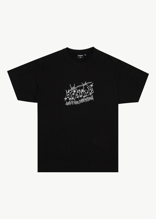 AFENDS Mens Moments - Boxy Tee - Black