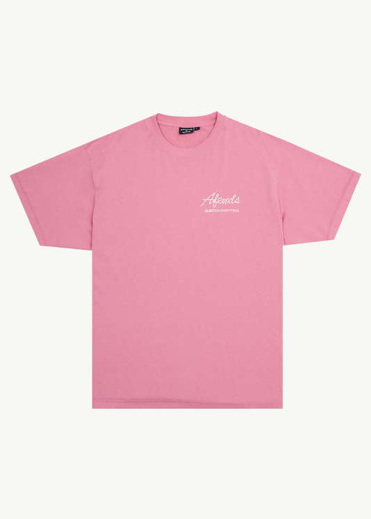 AFENDS Mens Valentine - Heavyweight Boxy Tee - Washed Marrakesh