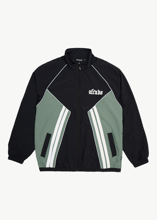 AFENDS Mens Sporting - Sports Spray Jacket - Black