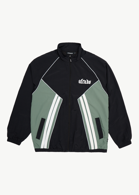 AFENDS Mens Sporting - Sports Spray Jacket - Black